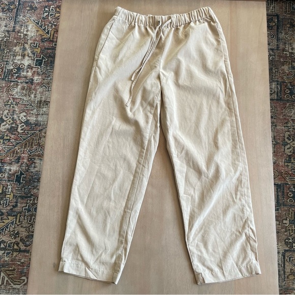 Babaton Tan Khaki Drawstring Pants - Picture 1 of 9